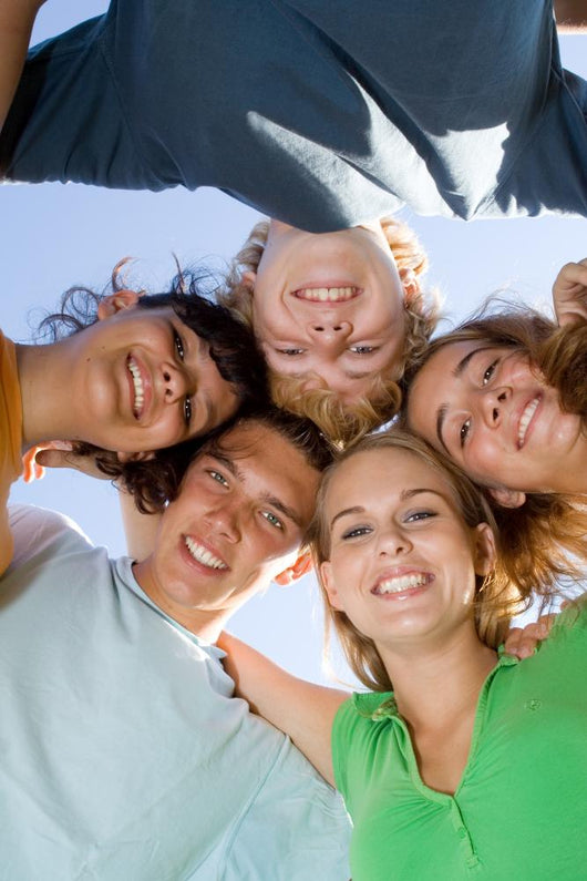 Happy Group Smiling Teens Wall Decal