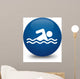 Swimmer Icon Wall Decal
