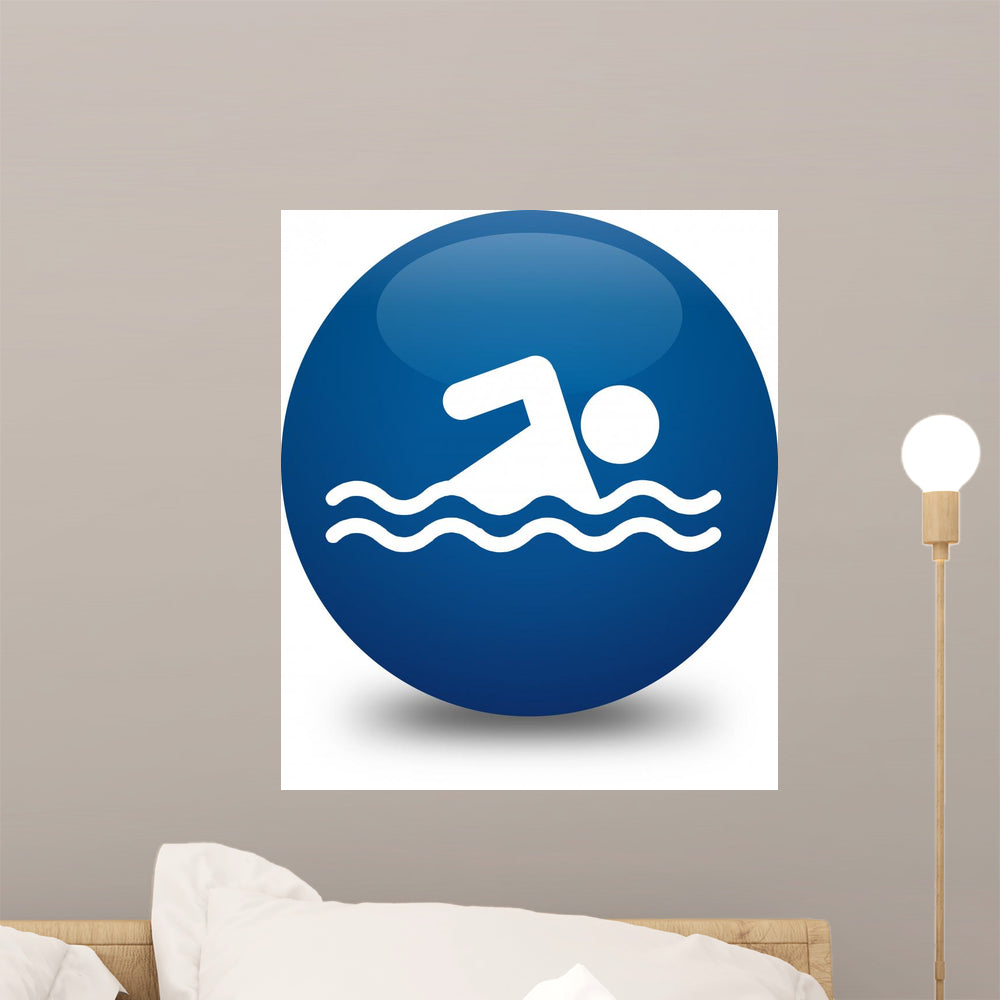 Swimmer Icon Wall Decal - WallMonkeys.com – Wallmonkeys