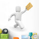 Postman Mail Delivery Wall Decal