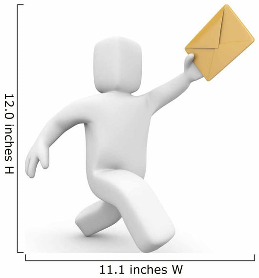 Postman Mail Delivery Wall Decal