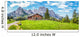 Swiss Alps with Cabin Landscape Wall Decal