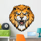 Lion Head Illustration Wall Decal