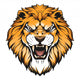 Lion Head Illustration Wall Decal