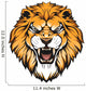 Lion Head Illustration Wall Decal