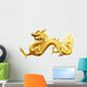 Golden Chinese Dragon Wall Decal