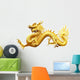 Golden Chinese Dragon Wall Decal