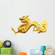 Golden Chinese Dragon Wall Decal