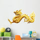 Golden Chinese Dragon Wall Decal