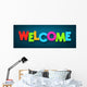 Paper Welcome Sign Wall Decal