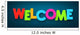 Paper Welcome Sign Wall Decal