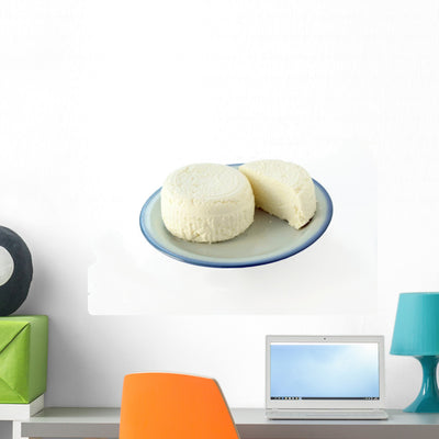 Cottage White Cheese Wall Decal shown on a wall