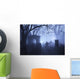 Misty Overgrown Cemetery Wall Decal