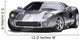 Sporty Grey Muscle Car Wall Decal