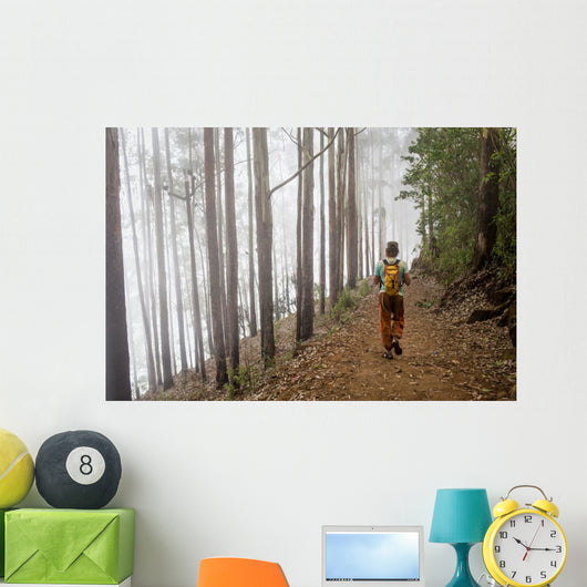 European Tourists Mountainous Tibet Wall Decal