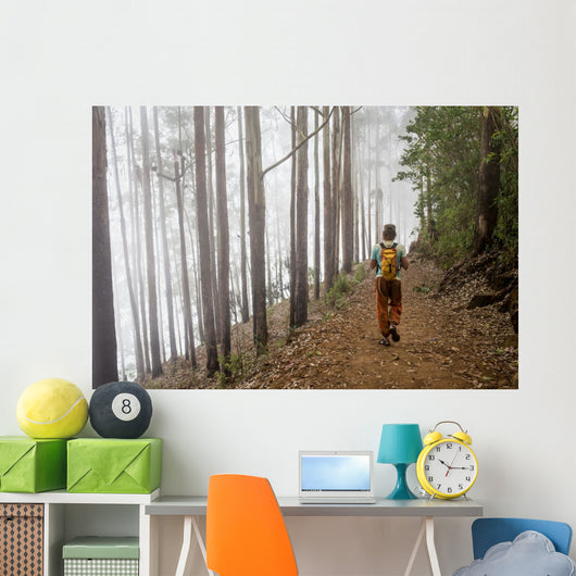 European Tourists Mountainous Tibet Wall Decal