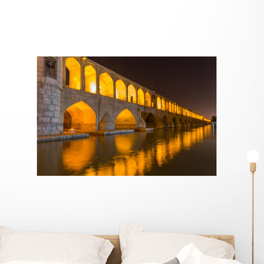 Isfahan Iran at Night Wall Decal