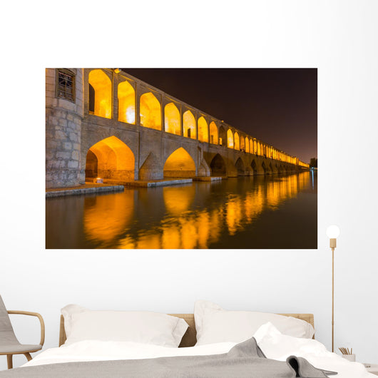 Isfahan Iran at Night Wall Decal