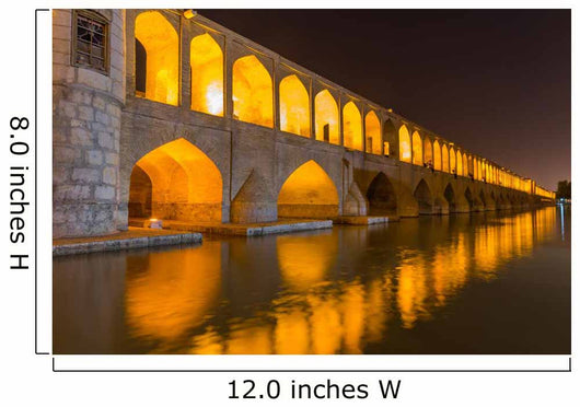 Isfahan Iran at Night Wall Decal