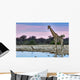 Giraffe Sunset Wall Decal