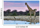 Giraffe Sunset Wall Decal