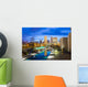 Downtown Indianapolis Skyline Evening Wall Decal