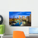 Downtown Indianapolis Skyline Evening Wall Decal