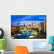 Downtown Indianapolis Skyline Evening Wall Decal