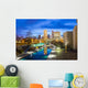 Downtown Indianapolis Skyline Evening Wall Decal