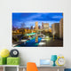 Downtown Indianapolis Skyline Evening Wall Decal