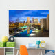 Downtown Indianapolis Skyline Evening Wall Decal