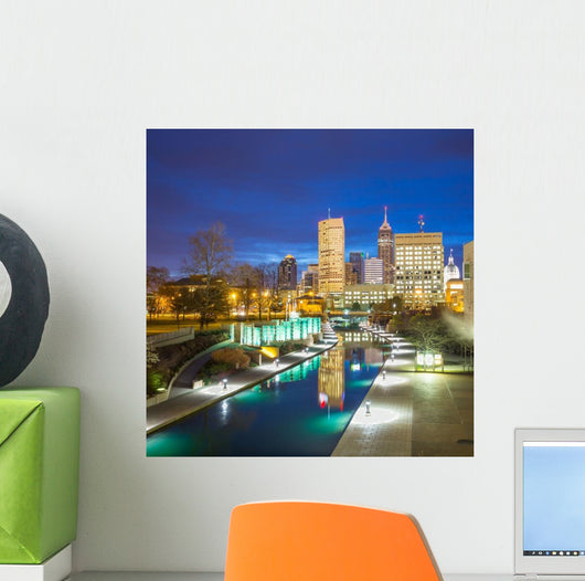 Downtown Indianapolis Skyline Wall Decal