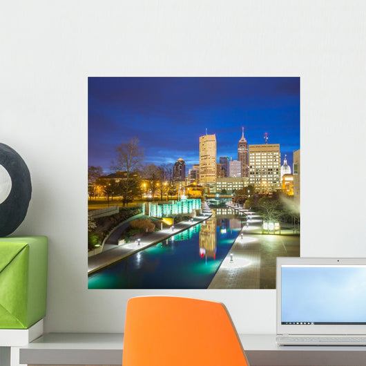 Downtown Indianapolis Skyline Wall Decal