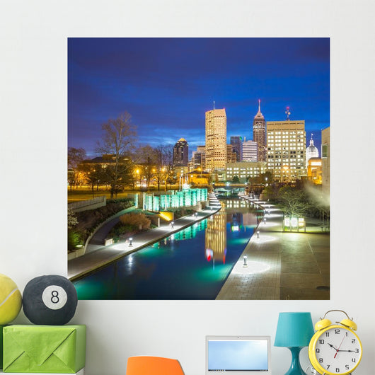 Downtown Indianapolis Skyline Wall Decal