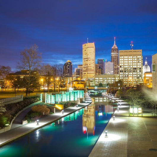 Downtown Indianapolis Skyline Wall Decal