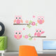 Cut Owl and Branches Wall Decal Sticker Set