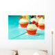 Cupcakes with Summer Berries Wall Decal
