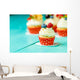 Cupcakes with Summer Berries Wall Decal