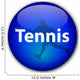 Tennis Button Wall Decal