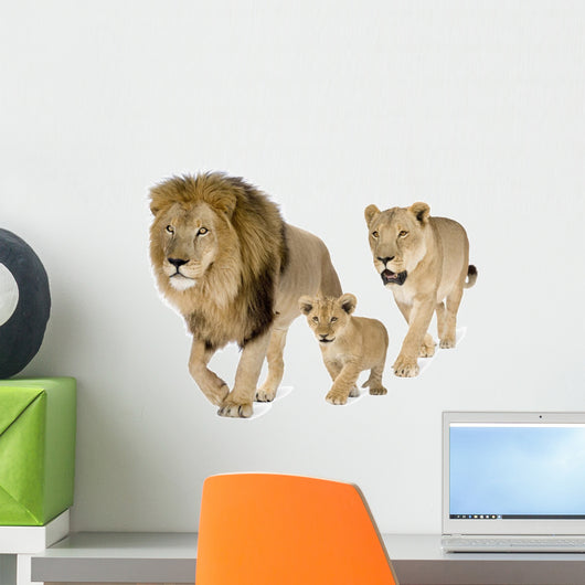 Lions Family Wall Decal
