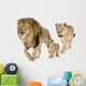 Lions Family Wall Decal