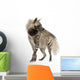Striped Hyena Front White Wall Decal