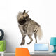 Striped Hyena Front White Wall Decal