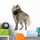 Striped Hyena Front White Wall Decal