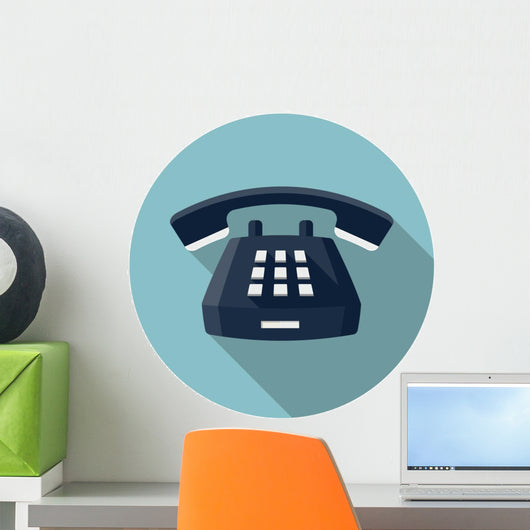 Desk Phone Icon Wall Decal