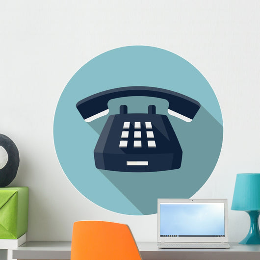 Desk Phone Icon Wall Decal