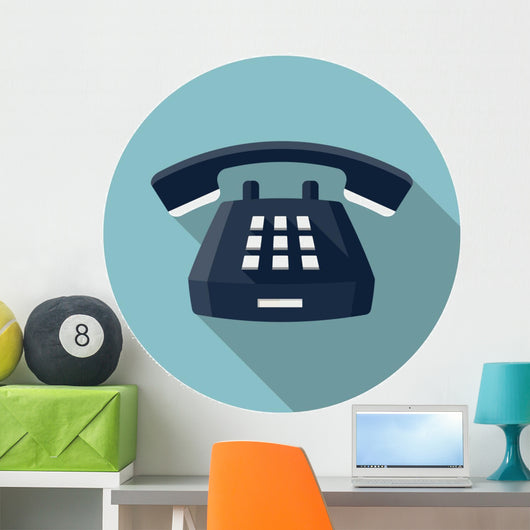 Desk Phone Icon Wall Decal