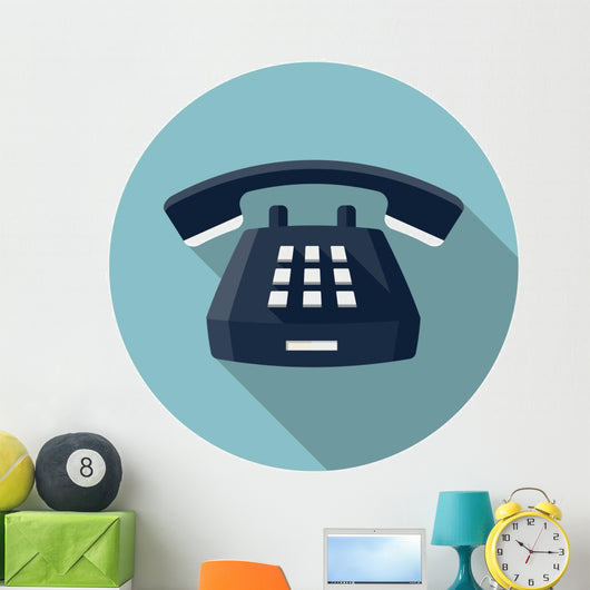 Desk Phone Icon Wall Decal