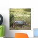 Hippopotamus in a Field Wall Decal