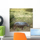 Hippopotamus in a Field Wall Decal